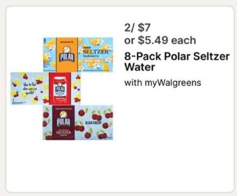 8-Pack Polar Seltzer Water