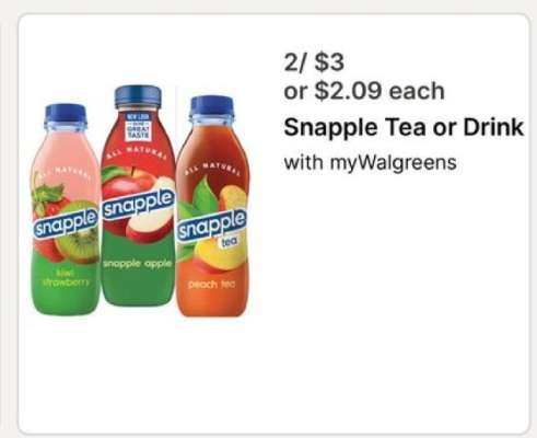 Snapple Tea or Drink