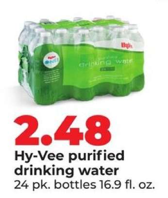 Hy-Vee purified drinking water