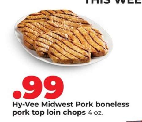 Hy-Vee Midwest Pork boneless pork top loin chops