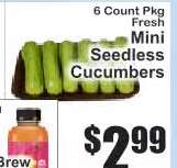 Mini Seedless Cucumbers