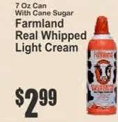 Farmland Real Whipped Light Cream