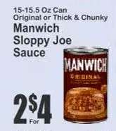 Manwich sloppy joe sauce