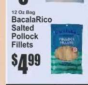 BacalaRico Salted Pollock Fillets