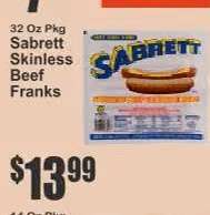 Sabrett Skinless Beef Franks