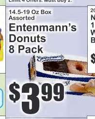 Entenmann’s Donuts 8 Pack
