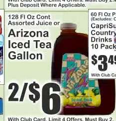 Arizona Iced Tea Gallon