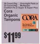 Cora Organic Tampons