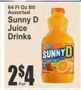 Sunny D Juice Drinks