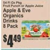 Apple & Eve Organics Drinks