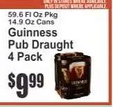 Guinness Pub Draught 4 Pack