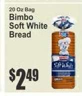 Bimbo Soft White Bread