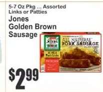 Jones Golden Brown Sausage