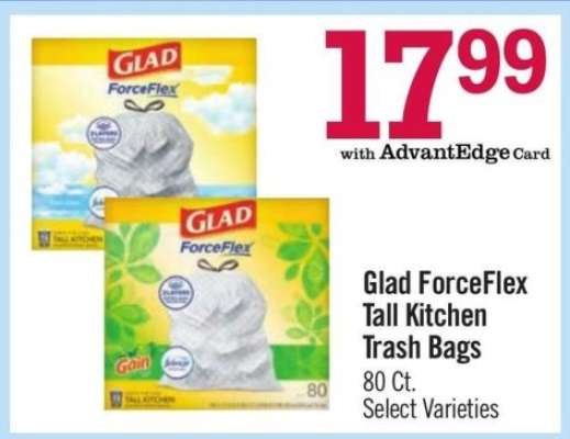 Glad ForceFlex Tall Kitchen Trash Bags