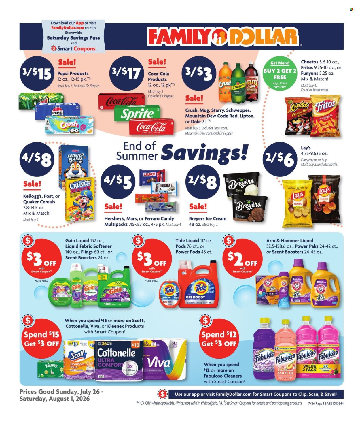 Family Dollar ad - 07/26/2026 - 08/01/2026. Page 1