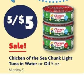Chicken Of The Sea Chunk Light Tuna