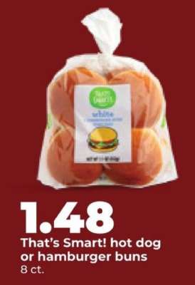 That's Smart! hot dog or hamburger buns