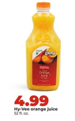 Hy-Vee orange juice