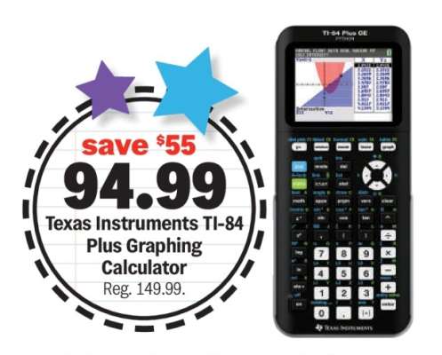 Texas Instruments TI-84 Plus Graphing Calculator*