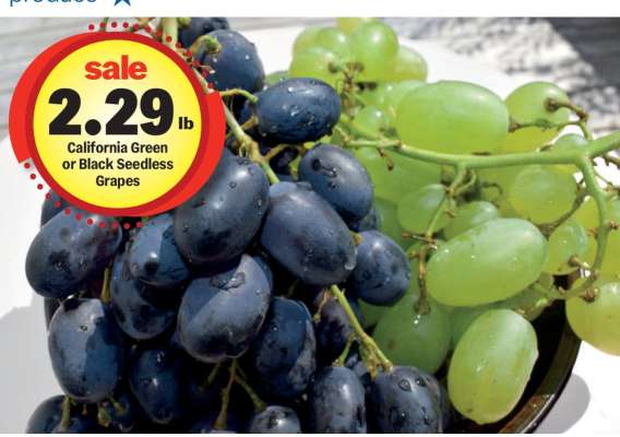 California Green or Black Seedless Grapes