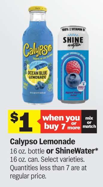 Calypso Lemonade or ShineWater