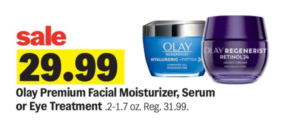 Olay Premium Facial Moisturizer, Serum or Eye Treatment