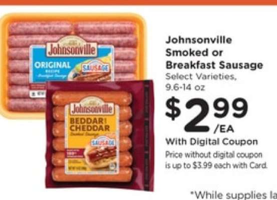 Johnsonville Smoked or Breakfast Sausage