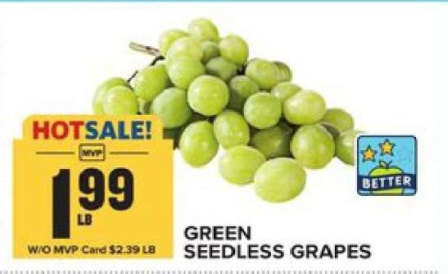 Green Seedless Grapes