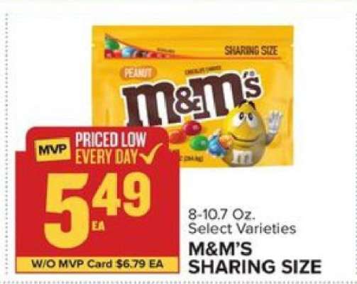 M&M's Sharing Size