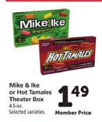 Mike & Ike or Hot Tamales Theater Box