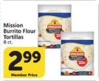 Mission Burrito Flour Tortillas