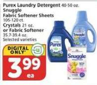 Purex Laundry Detergent / Snuggle