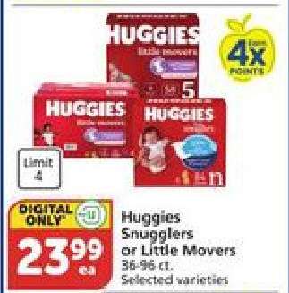 Huggies Snugglers or Little Movers