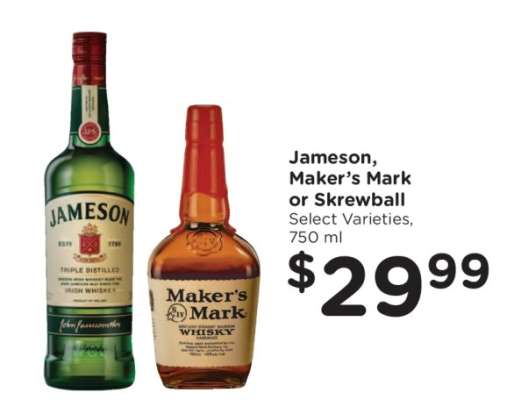 Jameson, Maker’s Mark or Skrewball
