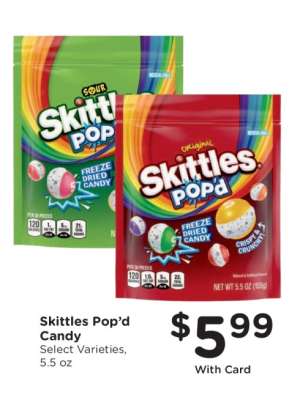 Skittles Pop'd Candy