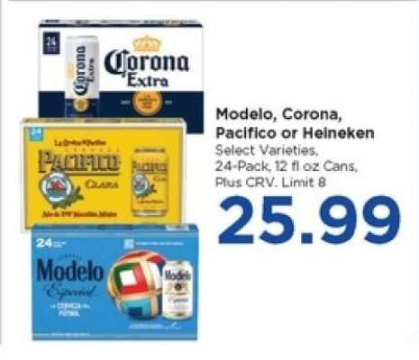 Modelo, Corona, Pacifico or Heineken