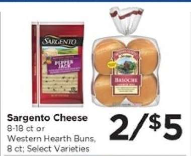 Sargento Cheese or Western Hearth Buns