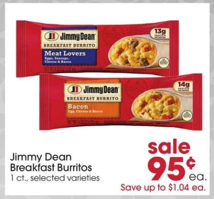 Jimmy Dean Breakfast Burritos