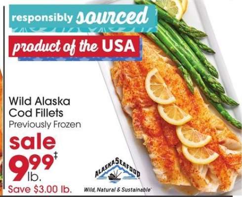 Wild Alaska cod fillets