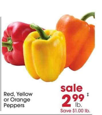 Red, Yellow Or Orange Peppers