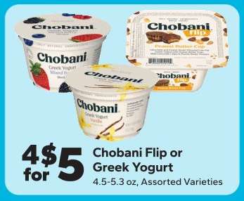 Chobani Flip or Greek Yogurt