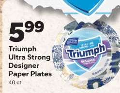 Triumph Ultra Strong Designer Paper Plates