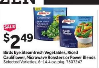 Birds Eye Steamfresh Vegetables