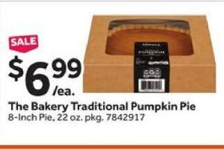 The Bakery Traditional Pumpkin Pie