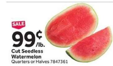 Cut Seedless Watermelon