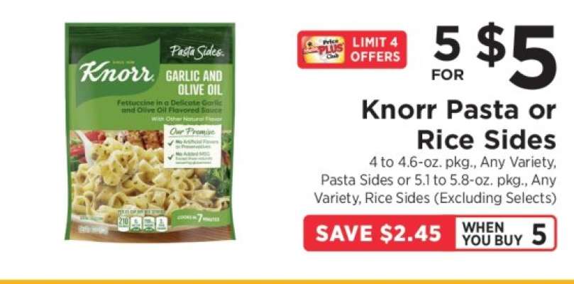 Knorr Pasta or Rice Sides