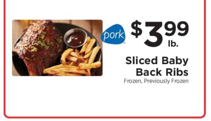 Sliced Baby Back Ribs