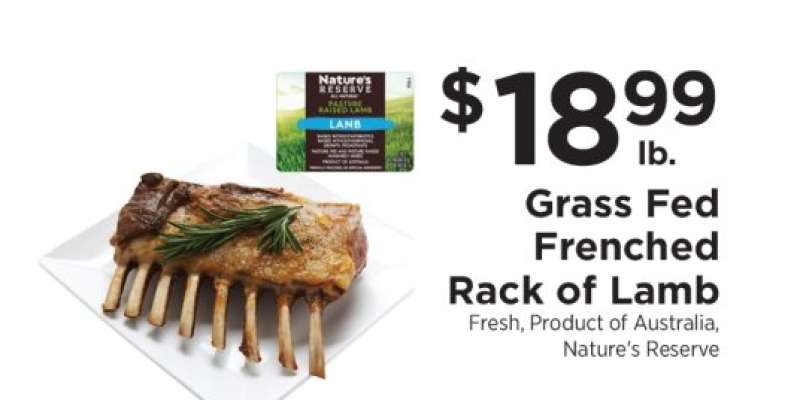 Grass Fed Frenched Rack of Lamb