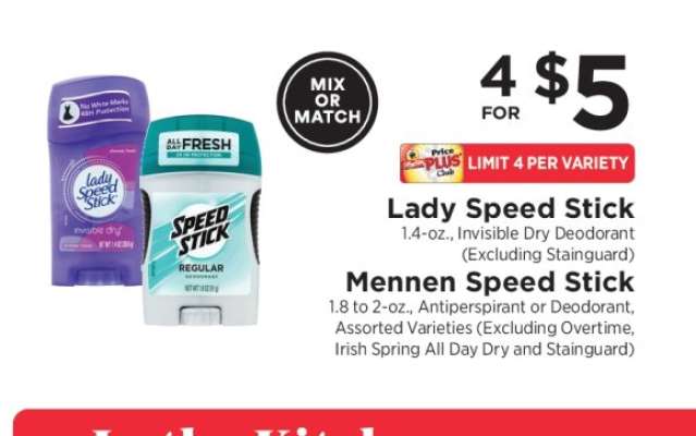 Lady Speed Stick / Mennen Speed Stick