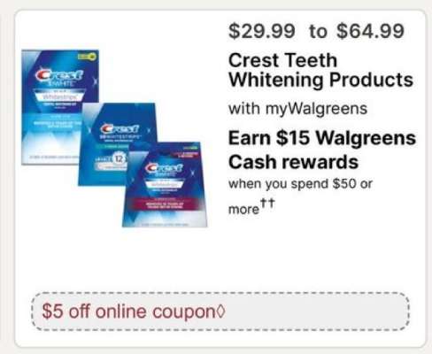 Crest Teeth Whitening Products